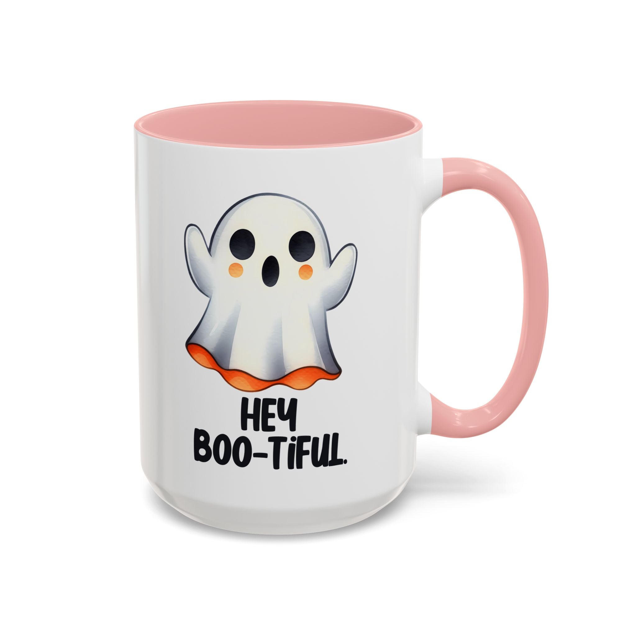 Hey Boo-tiful Ghost Coffee Mug, Halloween Mug, Cute Gift, Spooky Decor, Fun Mug