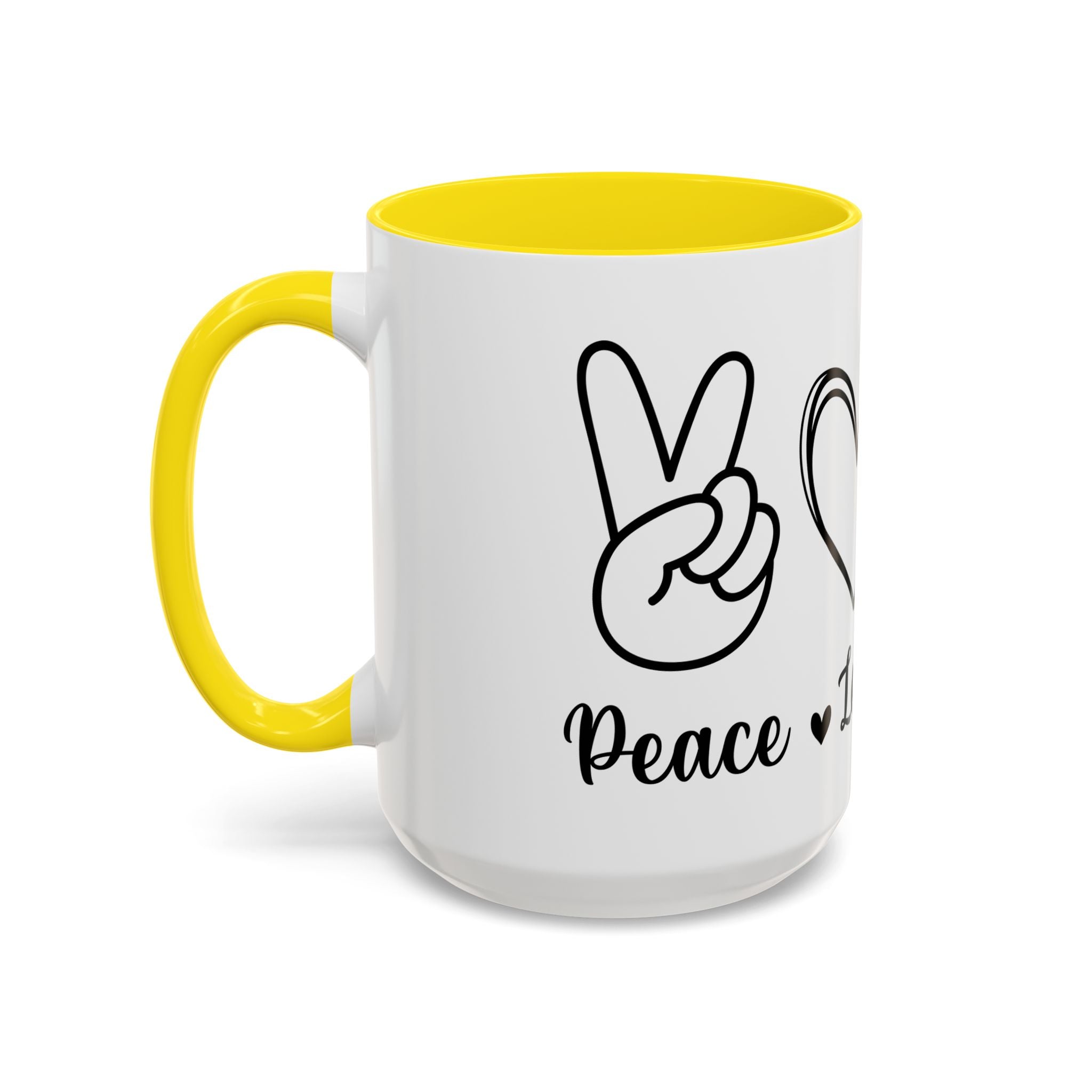 peace love coffee Accent Coffee Mug (11, 15oz)