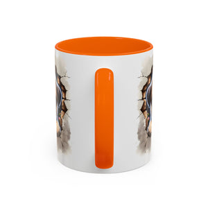 Pug In A Wall Coffee Mug - Cozy Ceramic Cup for Dog Lovers - Cute Pet Gift for Birthdays, Anniversaries, and Holidays