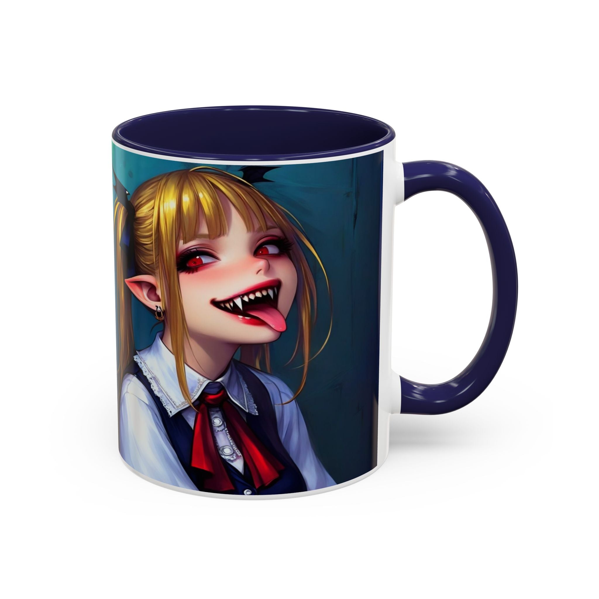 goth vampire girl Gothic Anime Coffee Mug with Edgy Design horror art