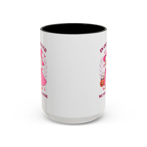 Halloween Breast Cancer Awareness Coffee Mug | October 2023 Gift, Pink Ribbon Mug, Spooky Coffee Cup, Cute Duck Mug, Fall Decor