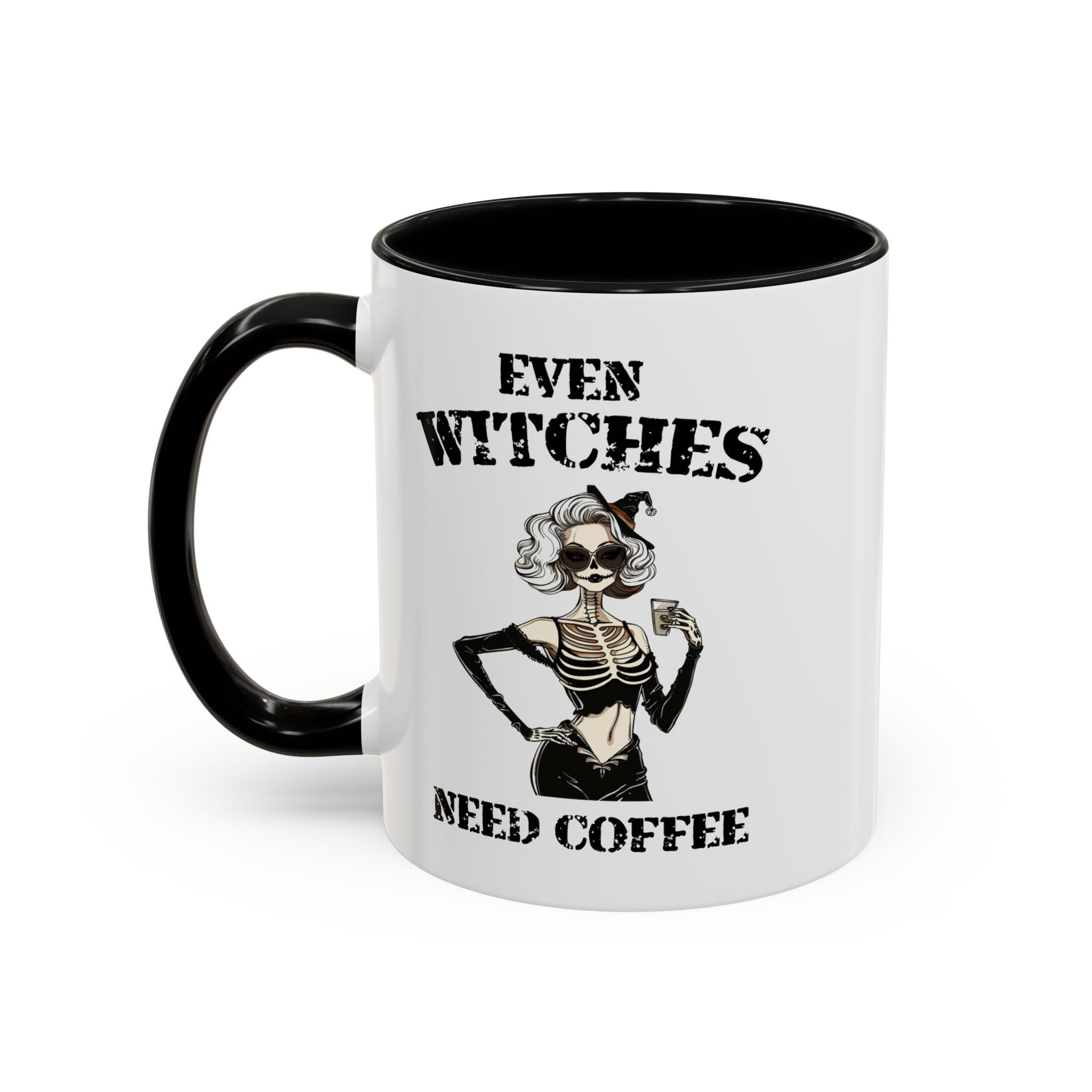 Witchy Coffee Mug - Even Witches Need Coffee, Spooky Gift, Halloween Decor, Witch Lover's Mug, Unique Coffee Cup