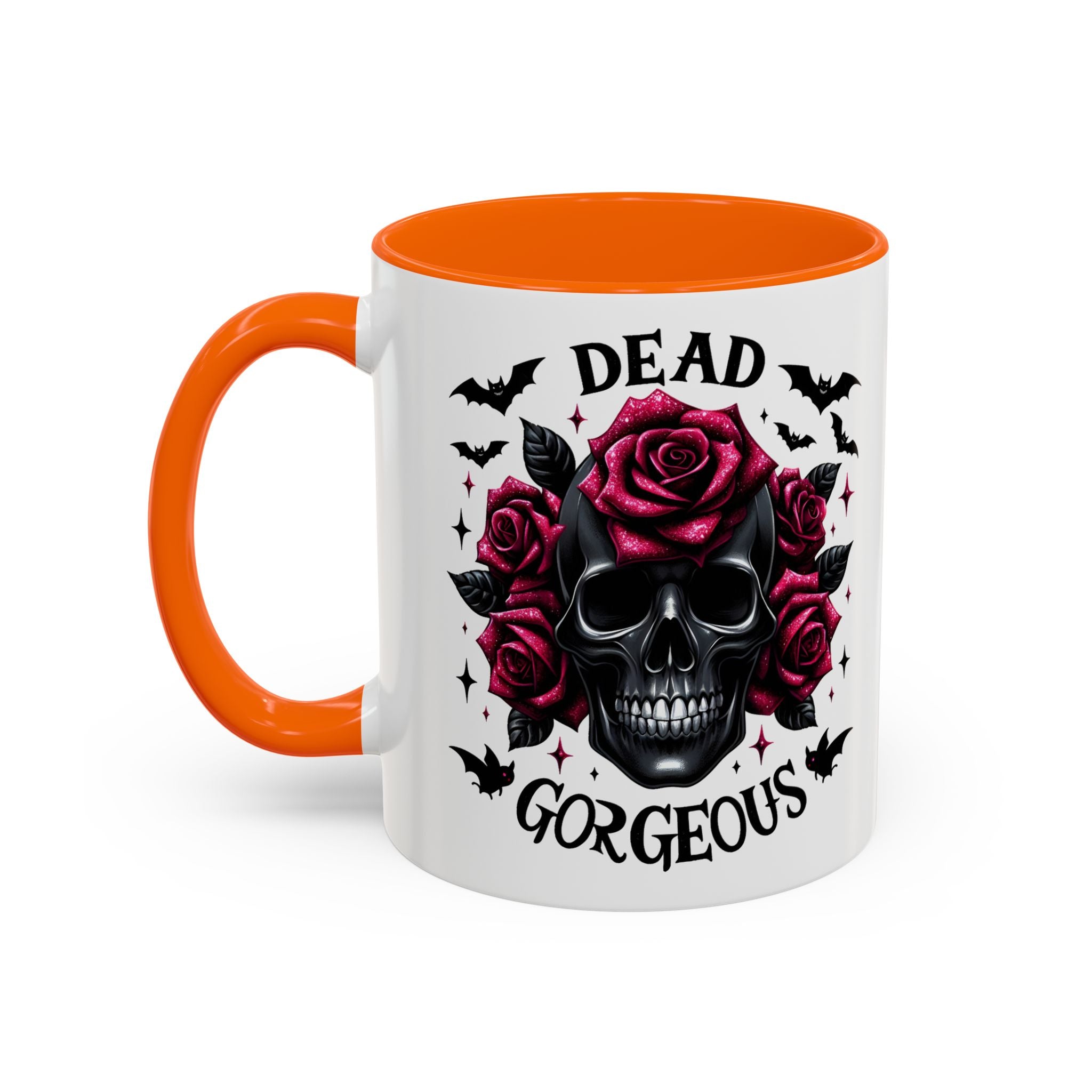 Gothic Skull Coffee Mug - Dead Gorgeous Design halloween horror art goth