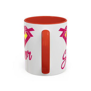 Survivor Mug 11oz & 15oz | Cancer Awareness, Motivational Gift, Empowerment, Superhero Theme, Unique Coffee Cup