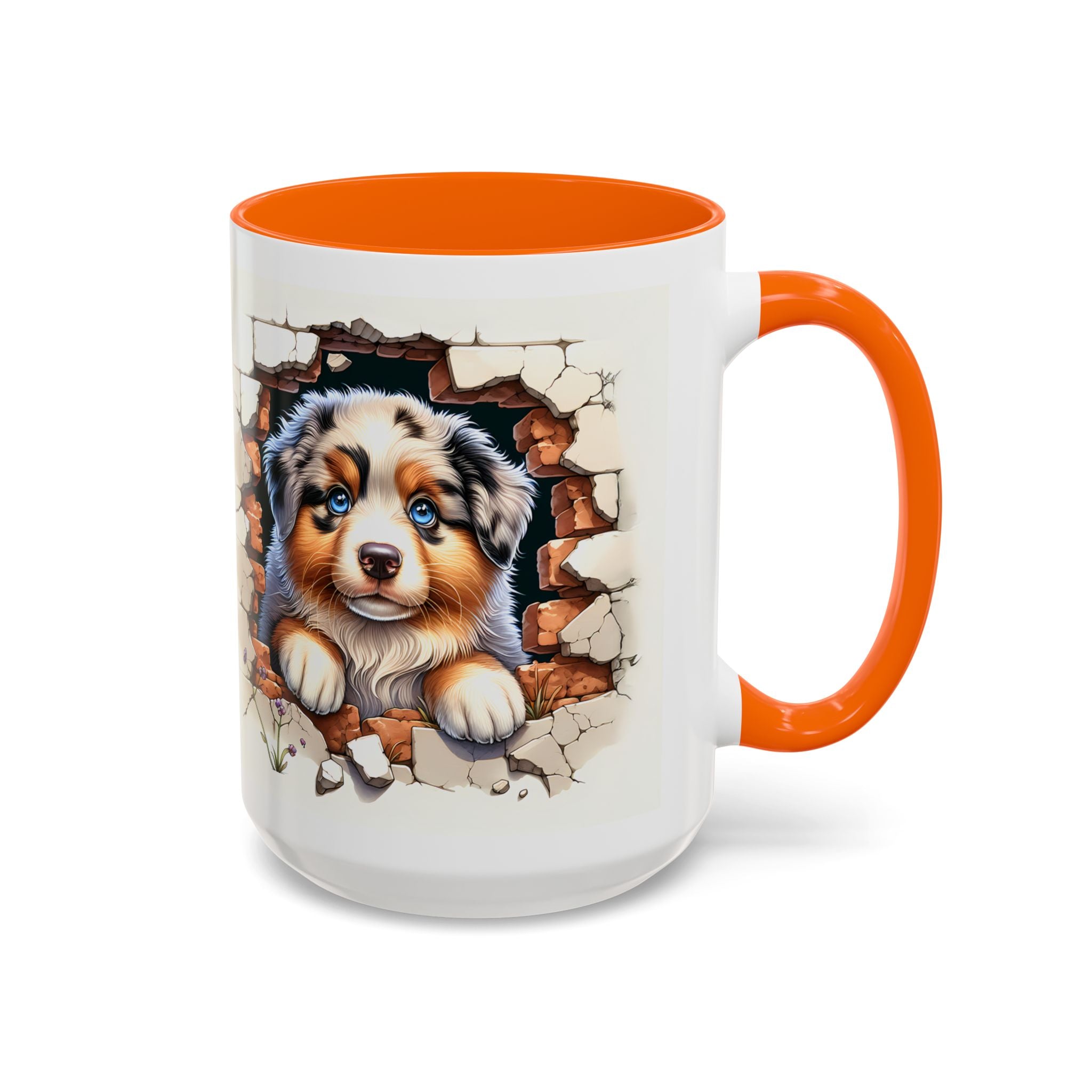 Cute Puppy Accent Coffee Mug - Perfect Gift for Dog Lovers, Unique Pet Lover Mug, Mother’s Day, Birthday, Home Decor