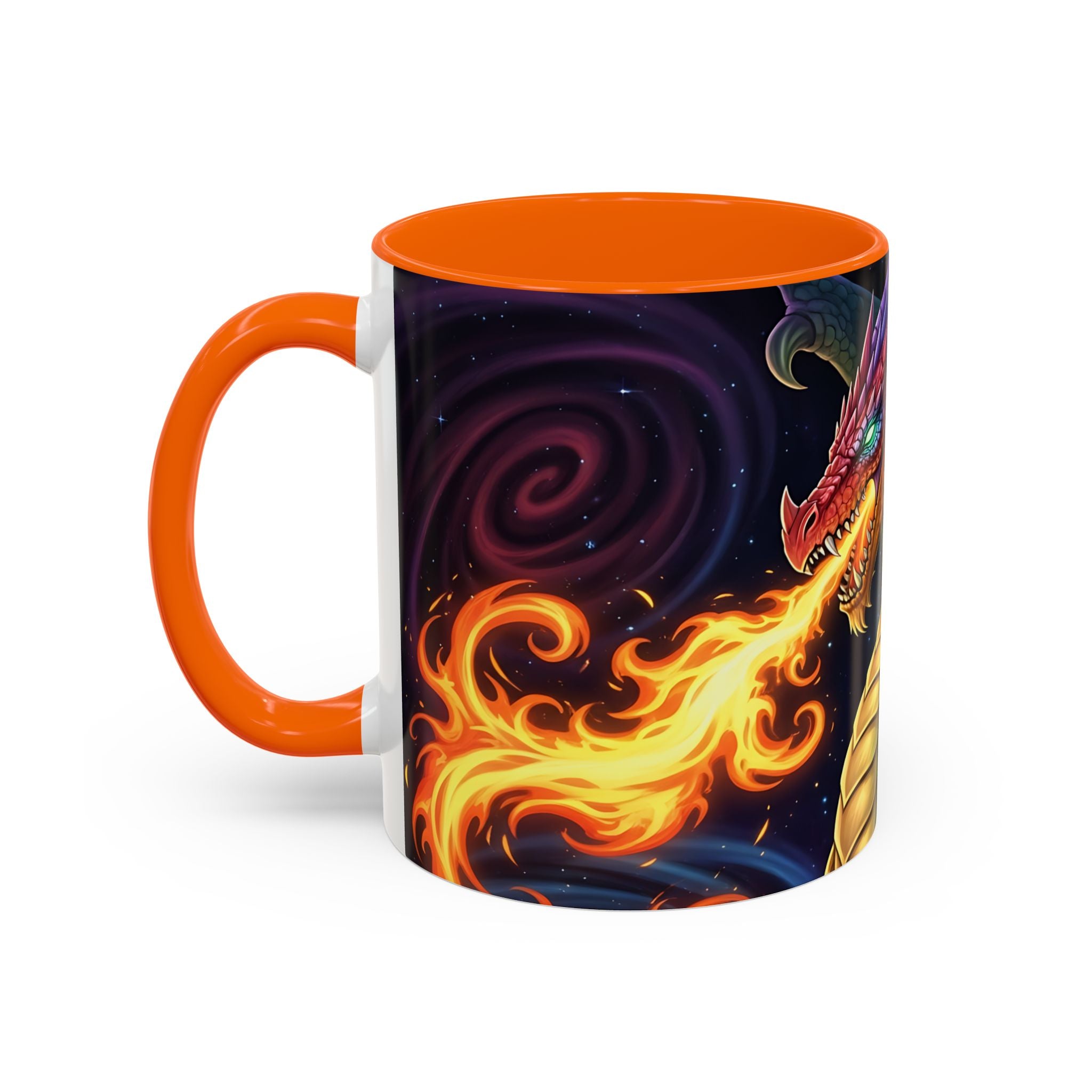 green  Dragon Accent Coffee Mug - 11 & 15oz Fantasy Drinkware