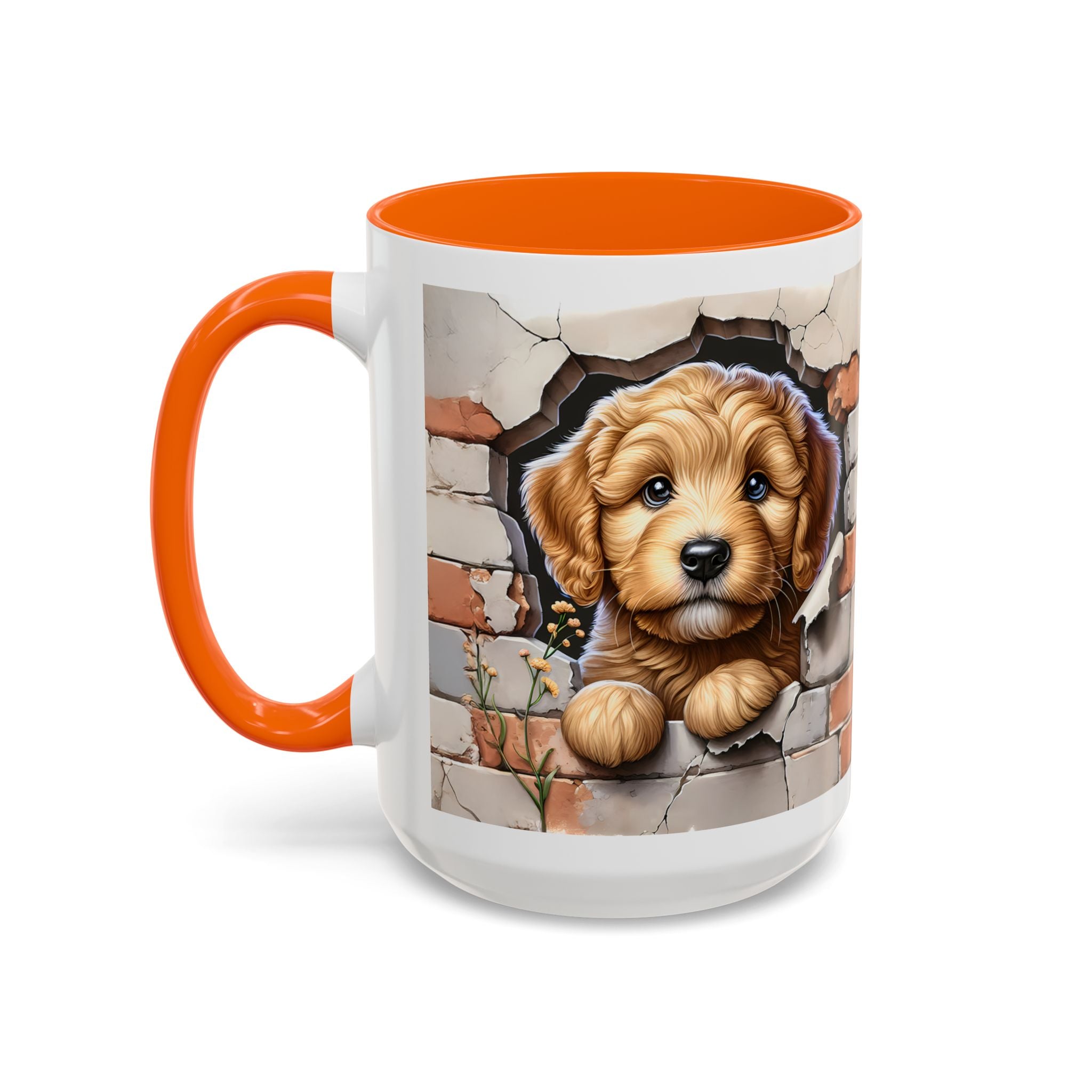 Cute Dog Accent Coffee Mug - Perfect Gift for Pet Lovers, Animal Lovers, Home Decor, Coffee Lovers, Unique Kitchenware