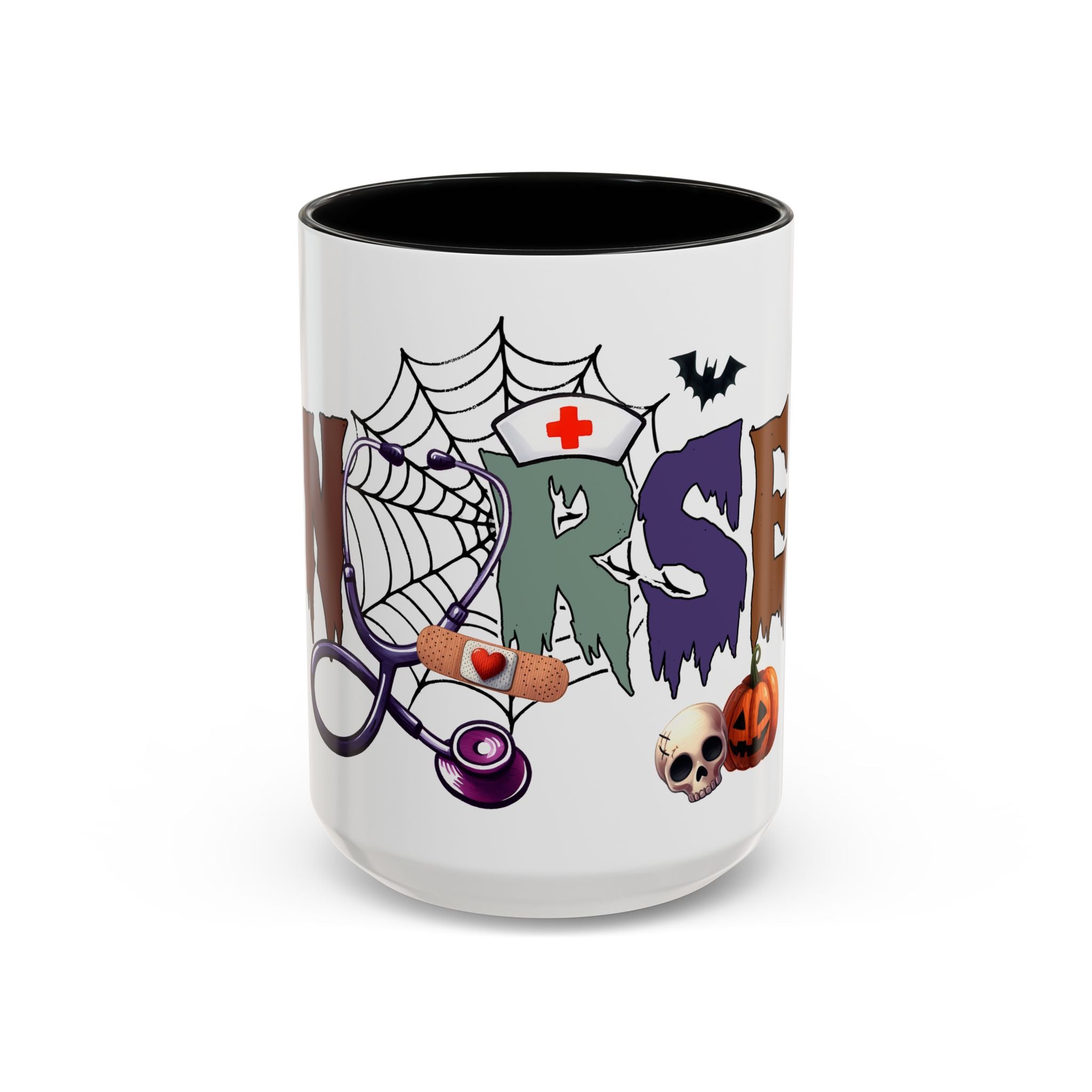 halloween nurse Accent Coffee Mug (11, 15oz) spooky