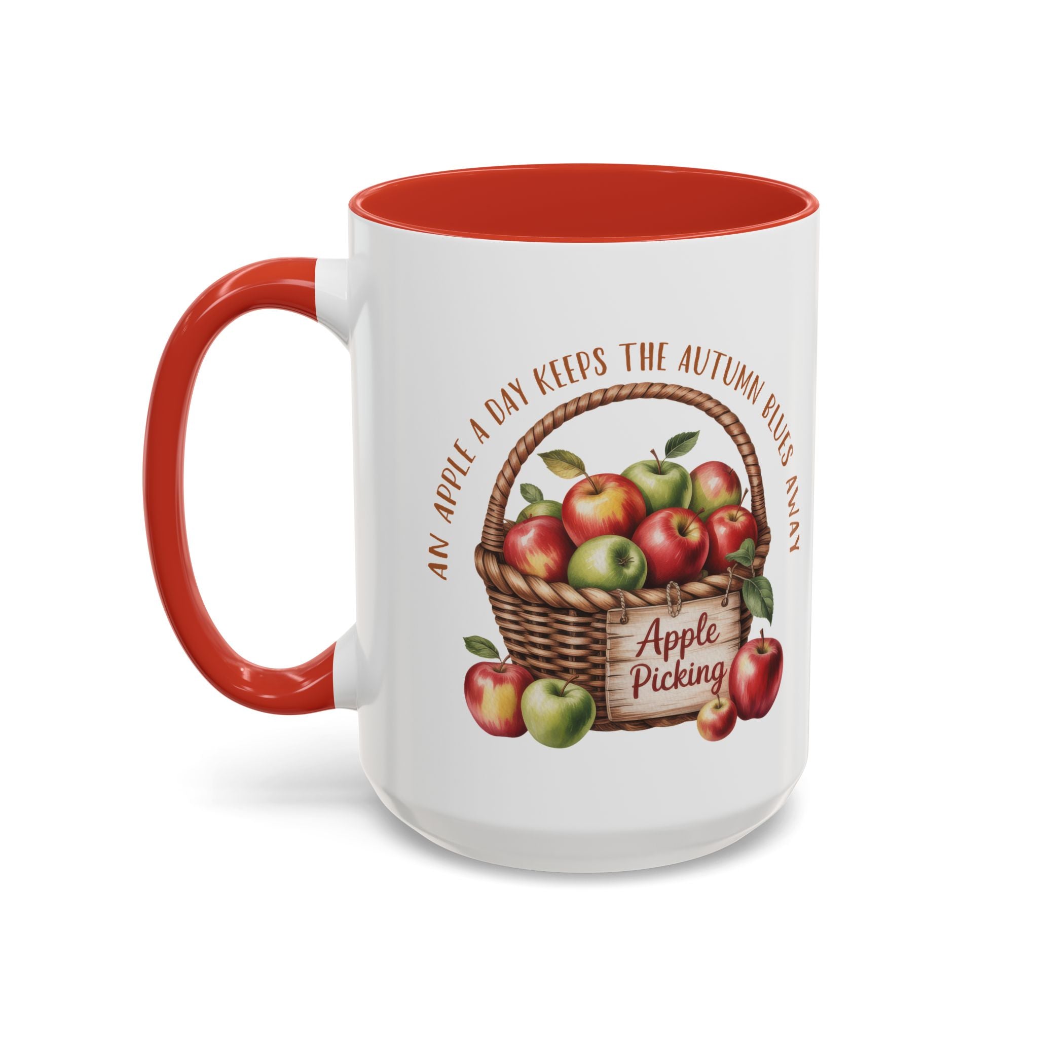 Autumn Apple Picking Coffee Mug - 11 and 15oz - Perfect Gift for Fall Lovers