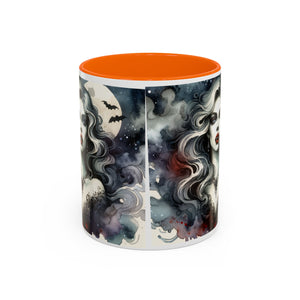 Gothic vampire Elegance Coffee Mug,  Halloween Decor, Dark Art Mug, Spooky Homeware
