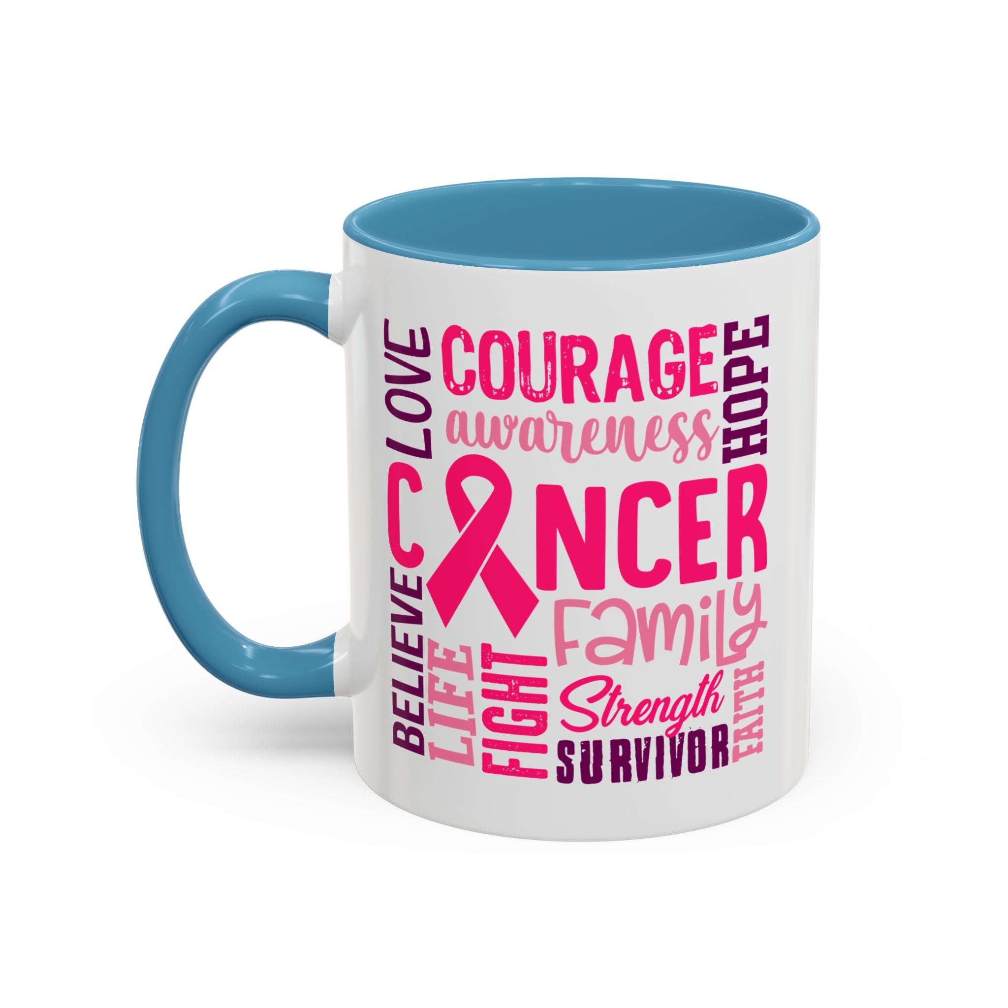 Inspirational Cancer Awareness Coffee Mug, Support Gift, Hope for Survivors, Breast Cancer Month, Motivational Mug, Encouragement Mug