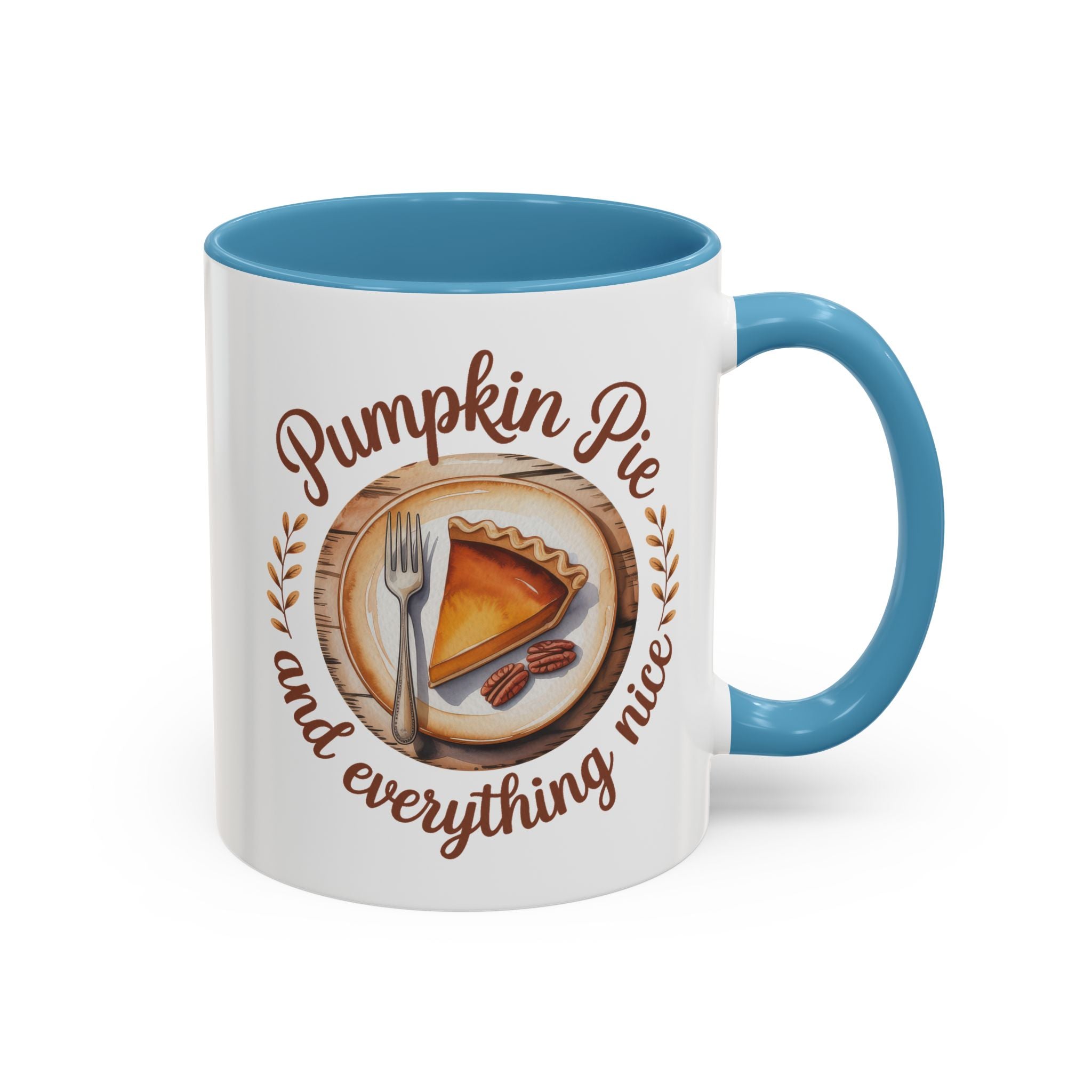 Pumpkin Pie Accent Coffee Mug - Perfect for Fall and Thanksgiving Warmth