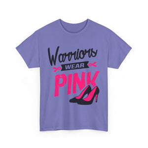 Warriors Wear Pink T-Shirt | Support Breast Cancer Awareness, Gift for Survivors, Inspirational Tee, Unisex Cotton Shirt