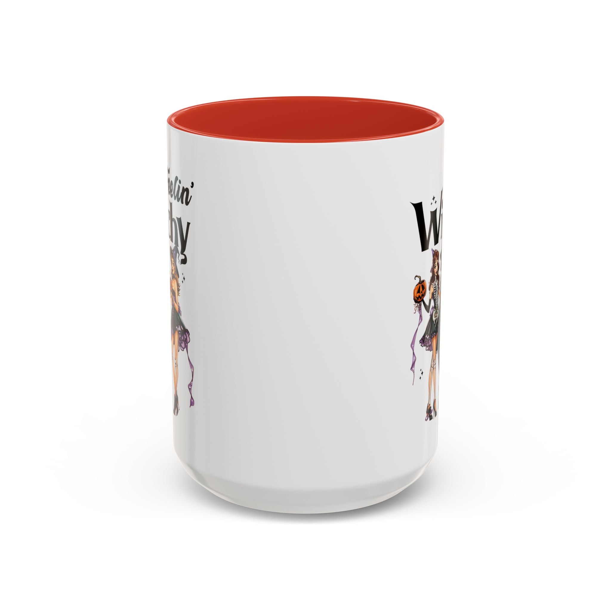 Witchy Accent Coffee Mug - Spooky Halloween Mug, Witchy Decor, Gift for Her, Fall Coffee Cup, Party Mug