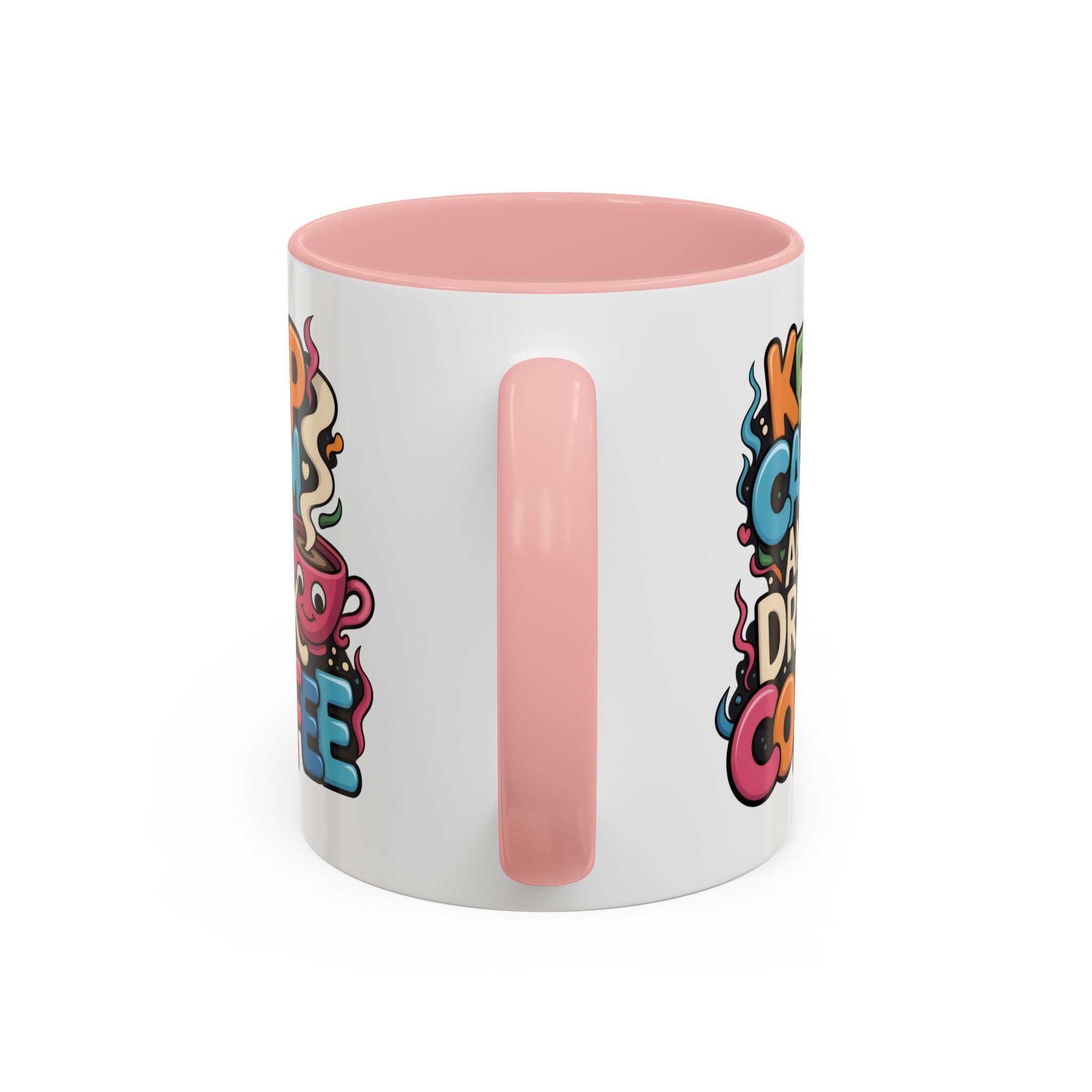 Keep Calm and Drink Coffee Mug - Fun Colorful Ceramic Coffee Cup funny
