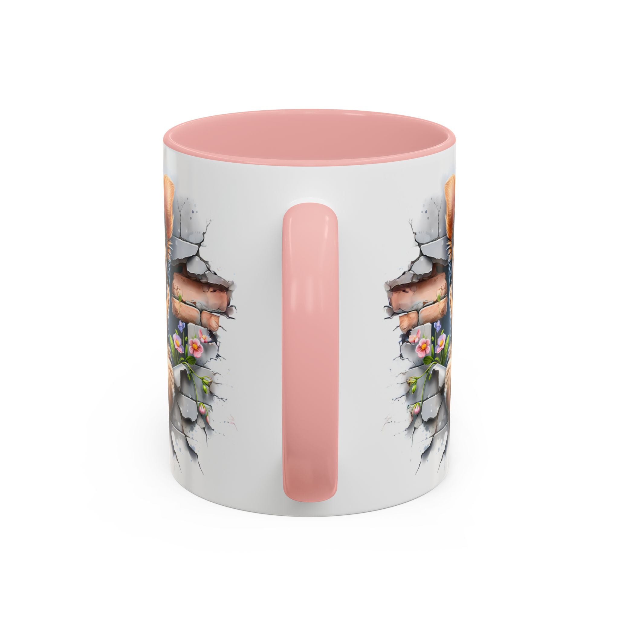Cute Dog Peeking Coffee Mug, Pet Lover Gift, Yorkshire Terrier Mug, Animal Lover Coffee Cup, Dog-Themed Drinkware, Doggie Mug