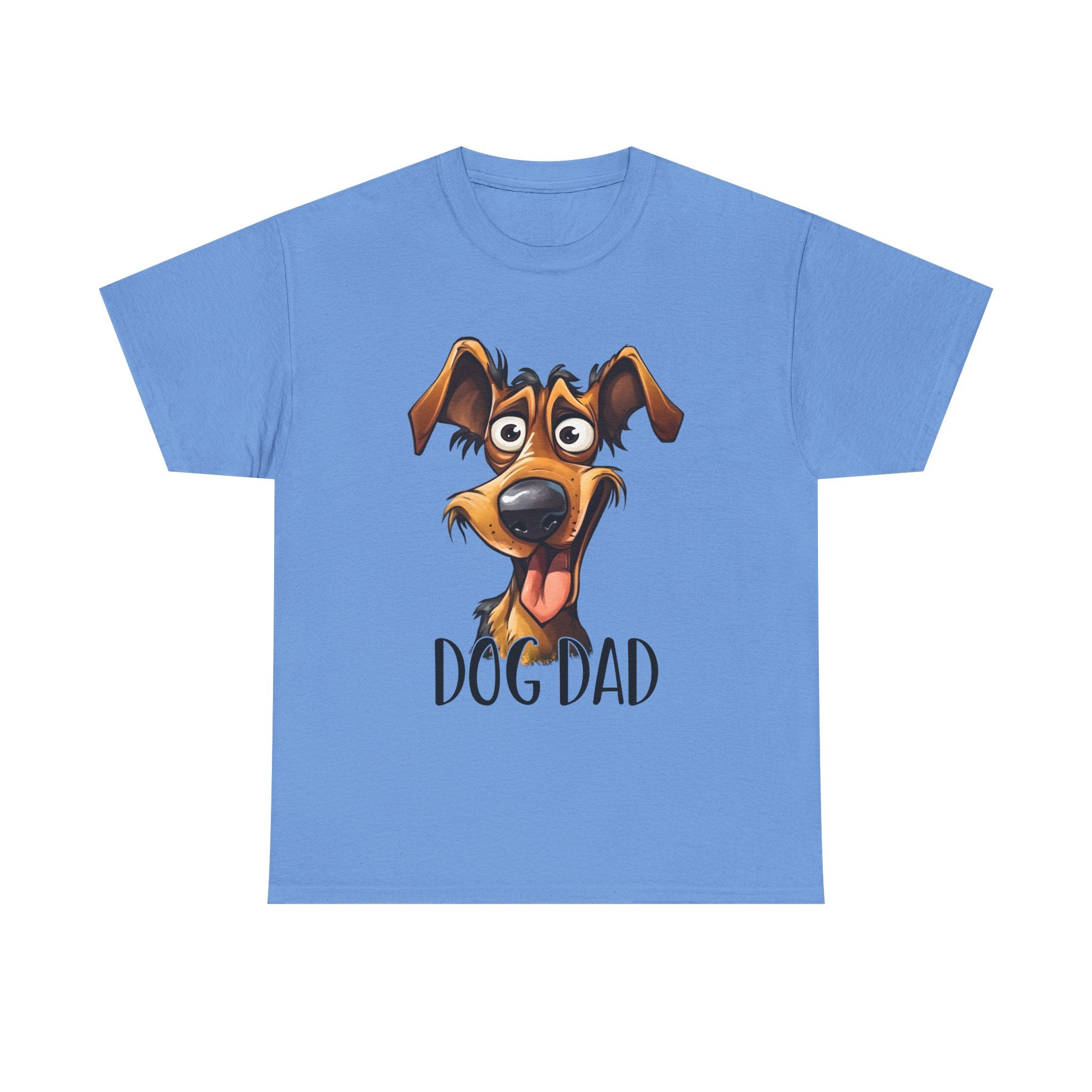 Dog Dad Unisex Heavy Cotton Tee, Pet Lover Gift, Fun Shirt for Father’s Day, Dog Owner Humor Tee, Great for Birthdays, Casual Wear