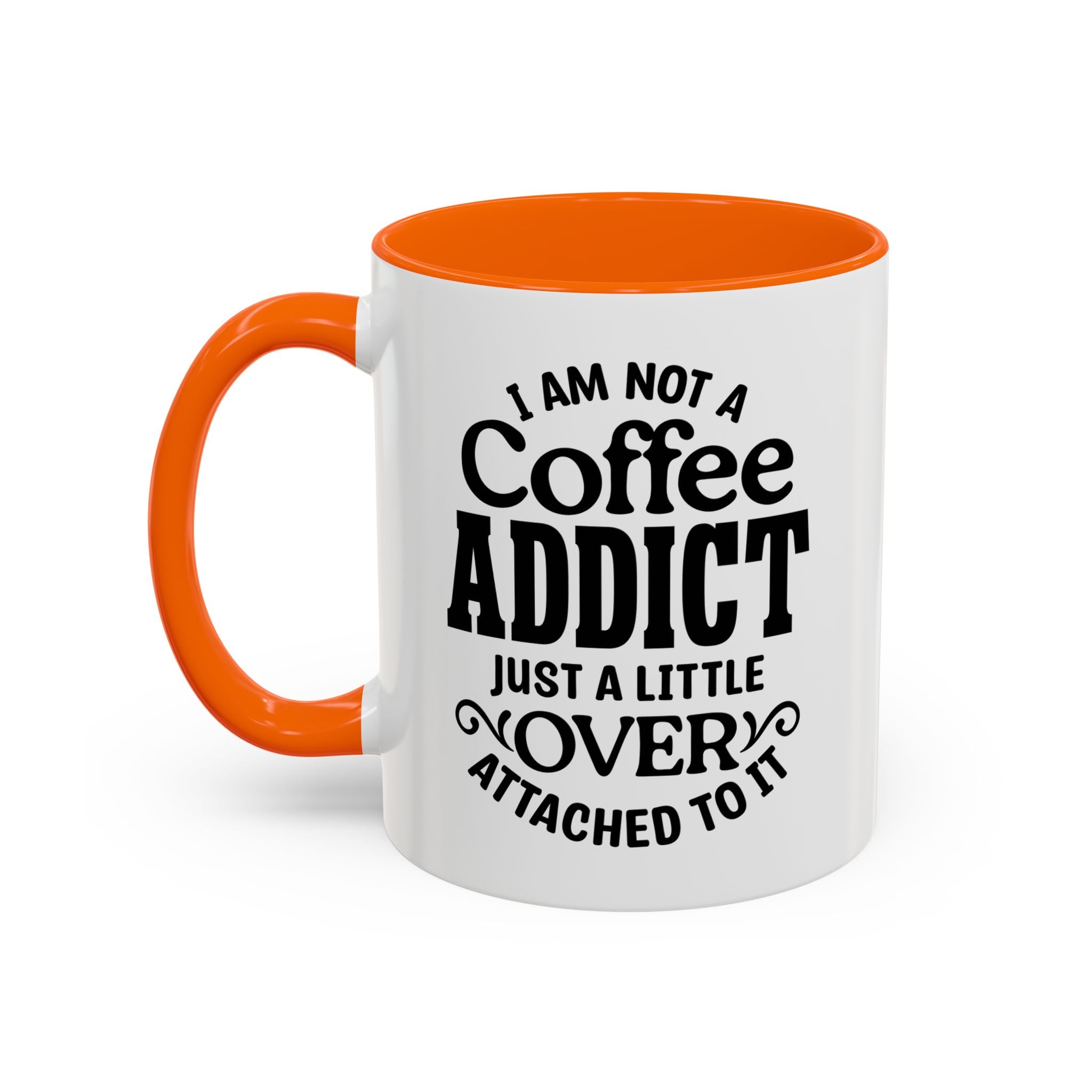 Coffee Addict Mug, Funny Coffee Lover Gift, Black Accent Mug, Warm Beverage Cup, Office Humor Drinkware