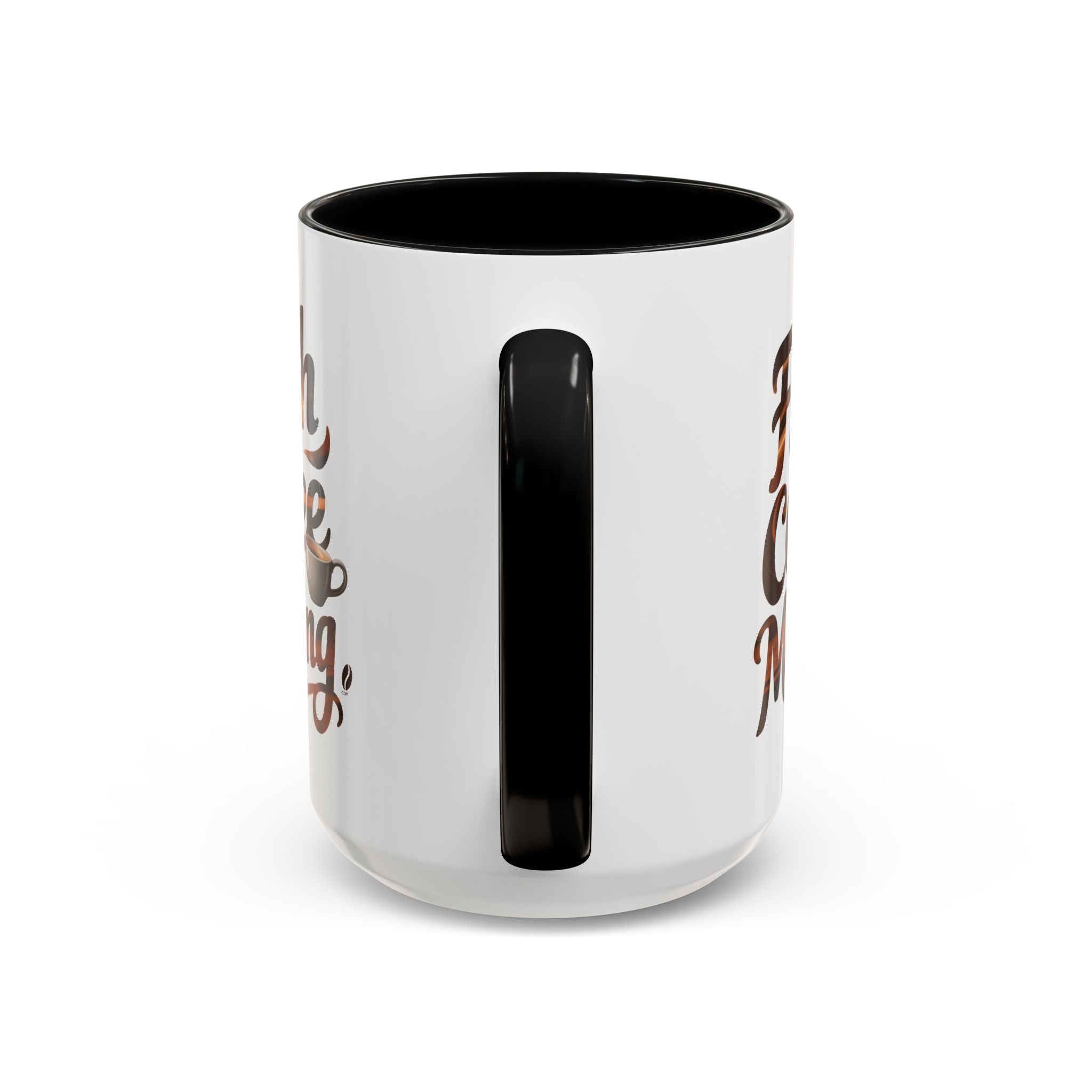 Morning Coffee Accent Mug - 'Fresh Coffee Morning' Design cup