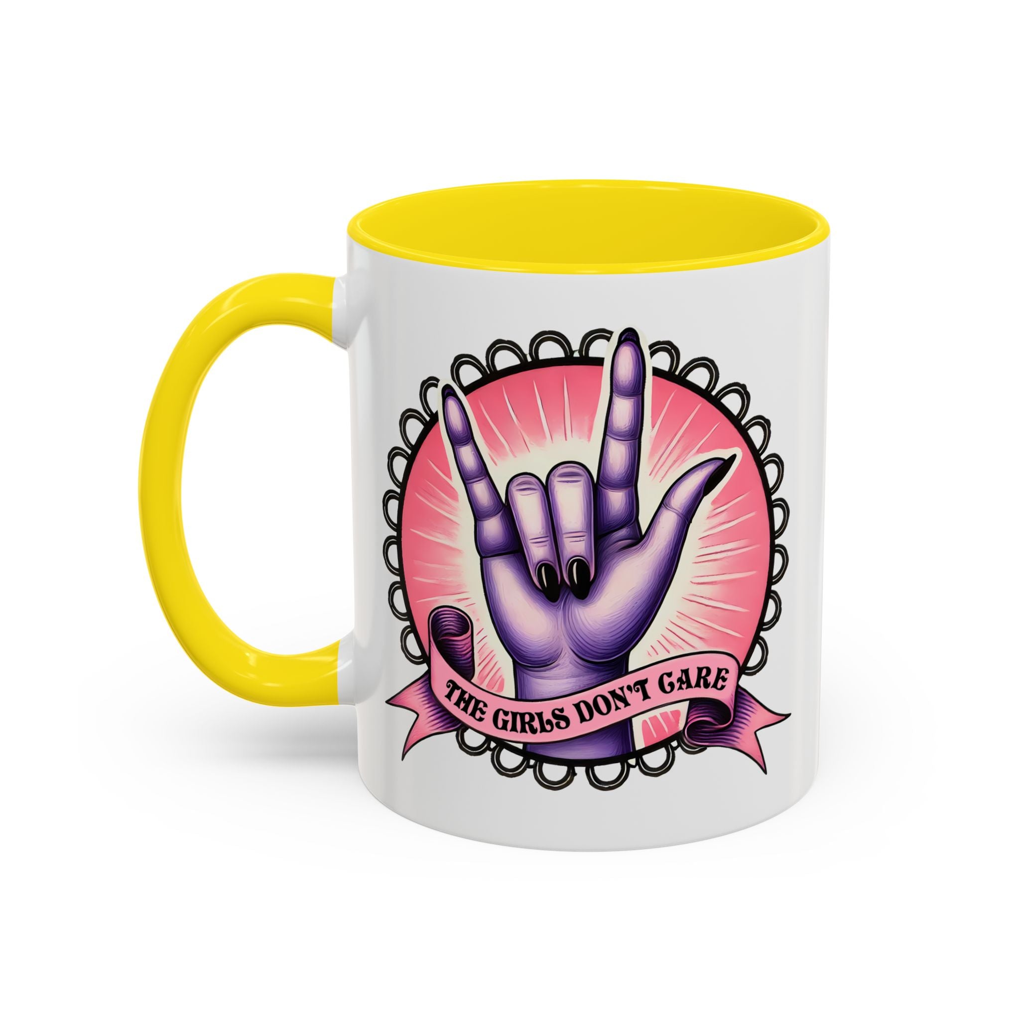 Rock 'n' Roll Accent Coffee Mug - Perfect for Music Lovers, Gift for Her, Unique Office Mug, Fun Coffee Cup, Empowering Gift Idea