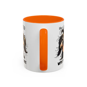 Life is Better with Dogs Coffee Mug - Cute Dog Lover Gift, Animal Themed Mug, Pet Owner Present, Fun Coffee Cup, Gift for Him/Her