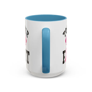 Together We Fight Pink Ribbon Coffee Mug, Support Breast Cancer Awareness, Gift for Survivors, Football Lovers, Empowerment