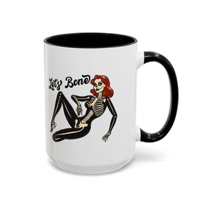 Spooky Skeleton Mug - Let's Bone, Halloween Gift, Gothic Coffee Cup, Unique Home Decor, Fun Drinkware