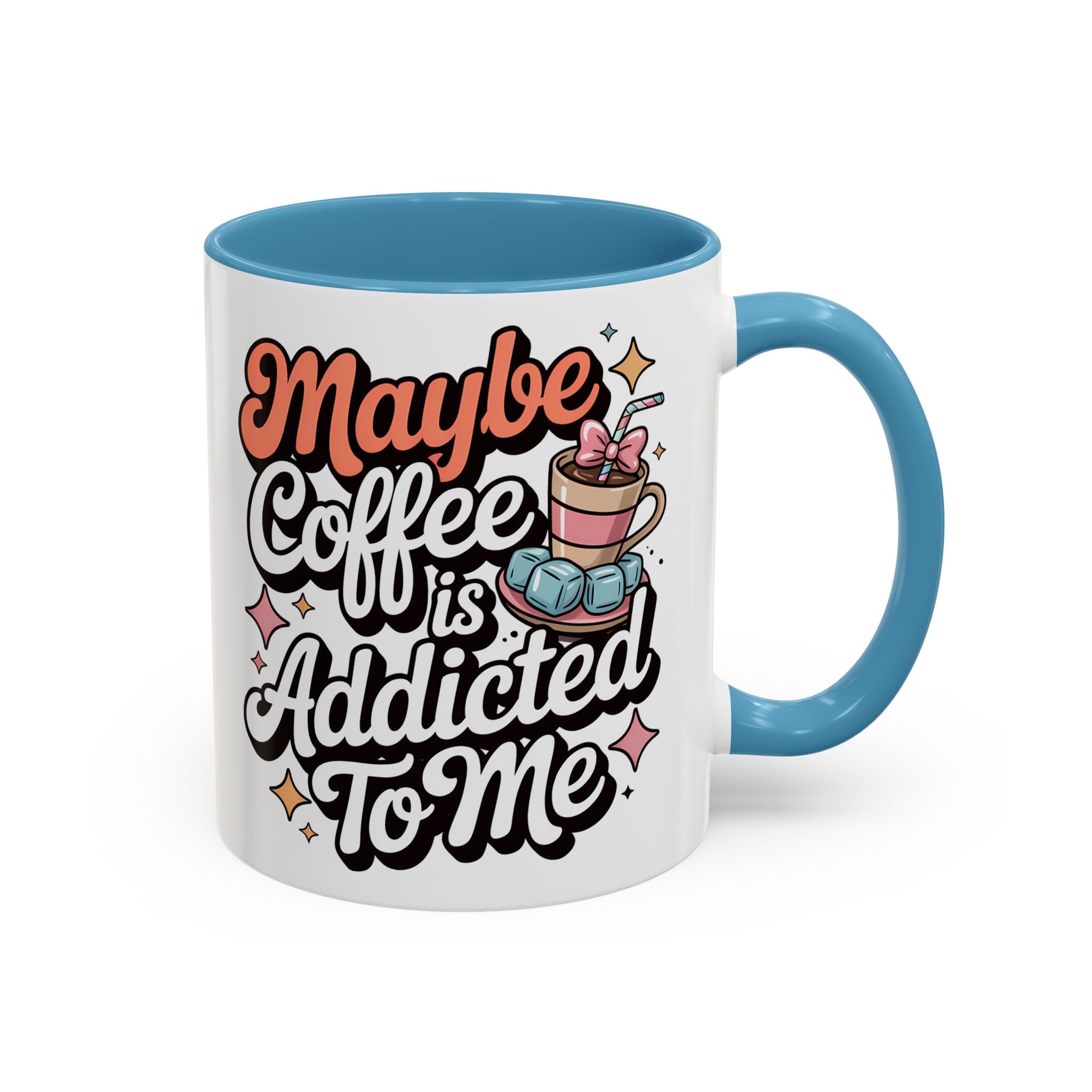 Coffee Addict Accent Mug - Fun Design for Coffee Lovers