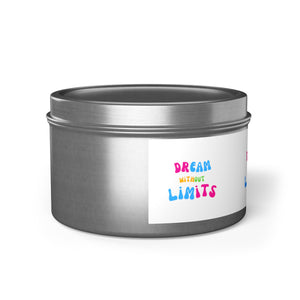 Dream without limits scented Tin Candles