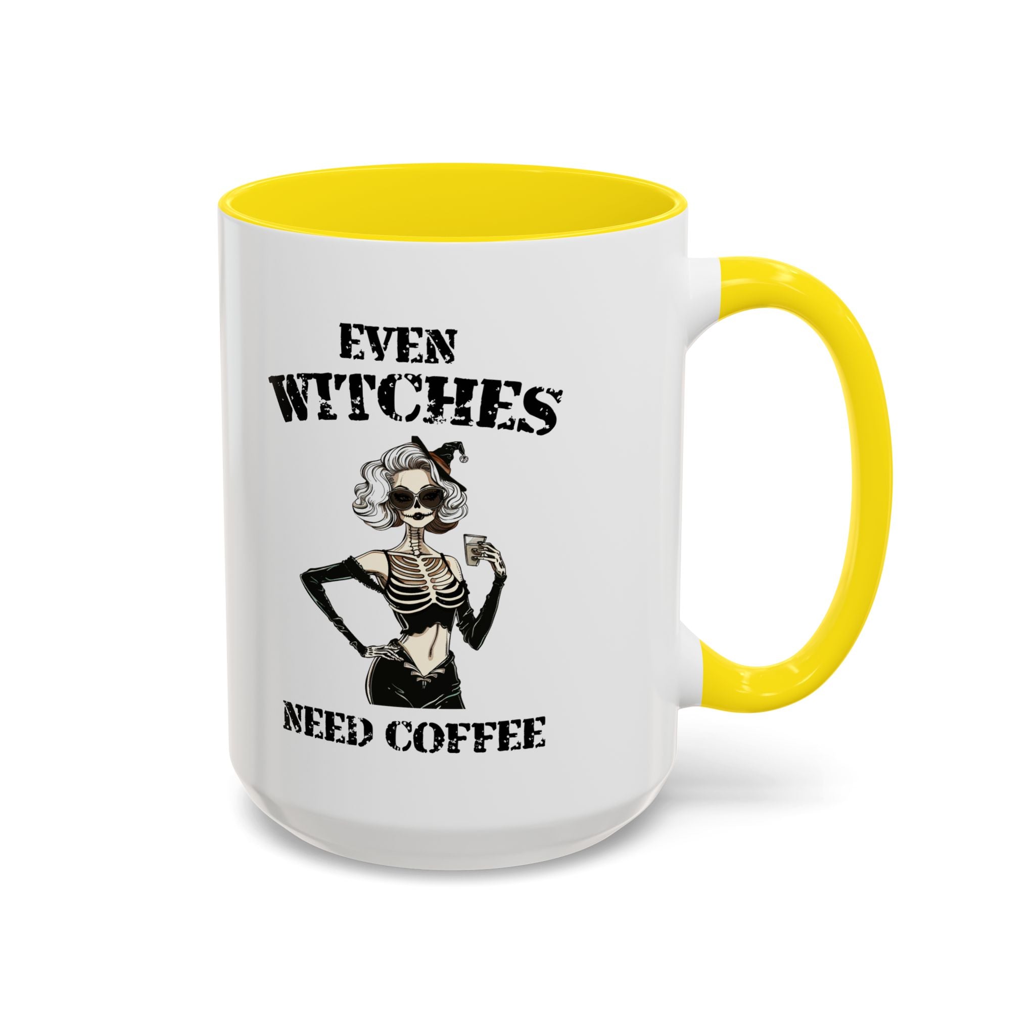 Witchy Coffee Mug - Even Witches Need Coffee, Spooky Gift, Halloween Decor, Witch Lover's Mug, Unique Coffee Cup