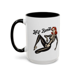 Spooky Skeleton Mug - Let's Bone, Halloween Gift, Gothic Coffee Cup, Unique Home Decor, Fun Drinkware