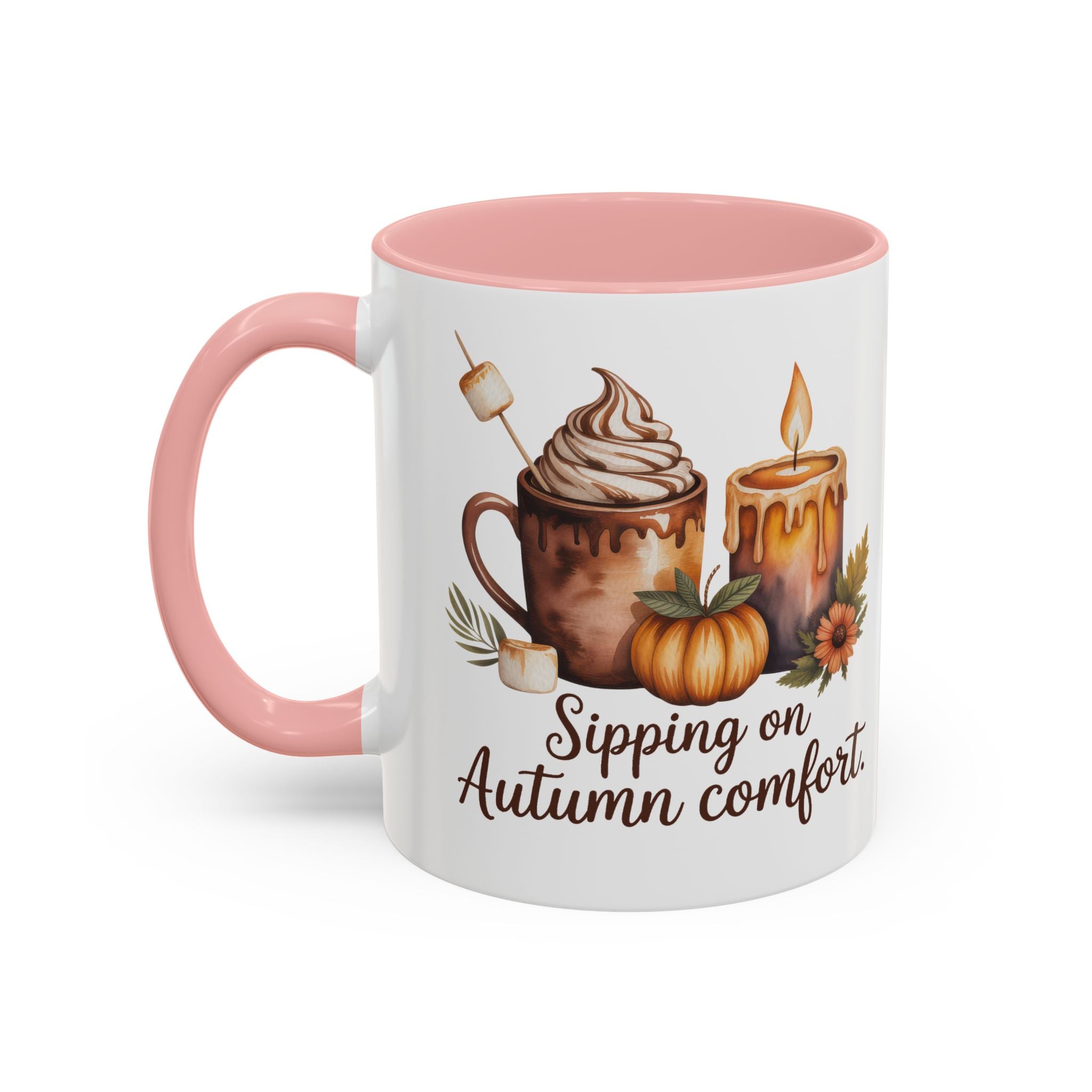 Autumn Comfort Coffee Mug - Sipping on Cozy Vibes nature lovers cup