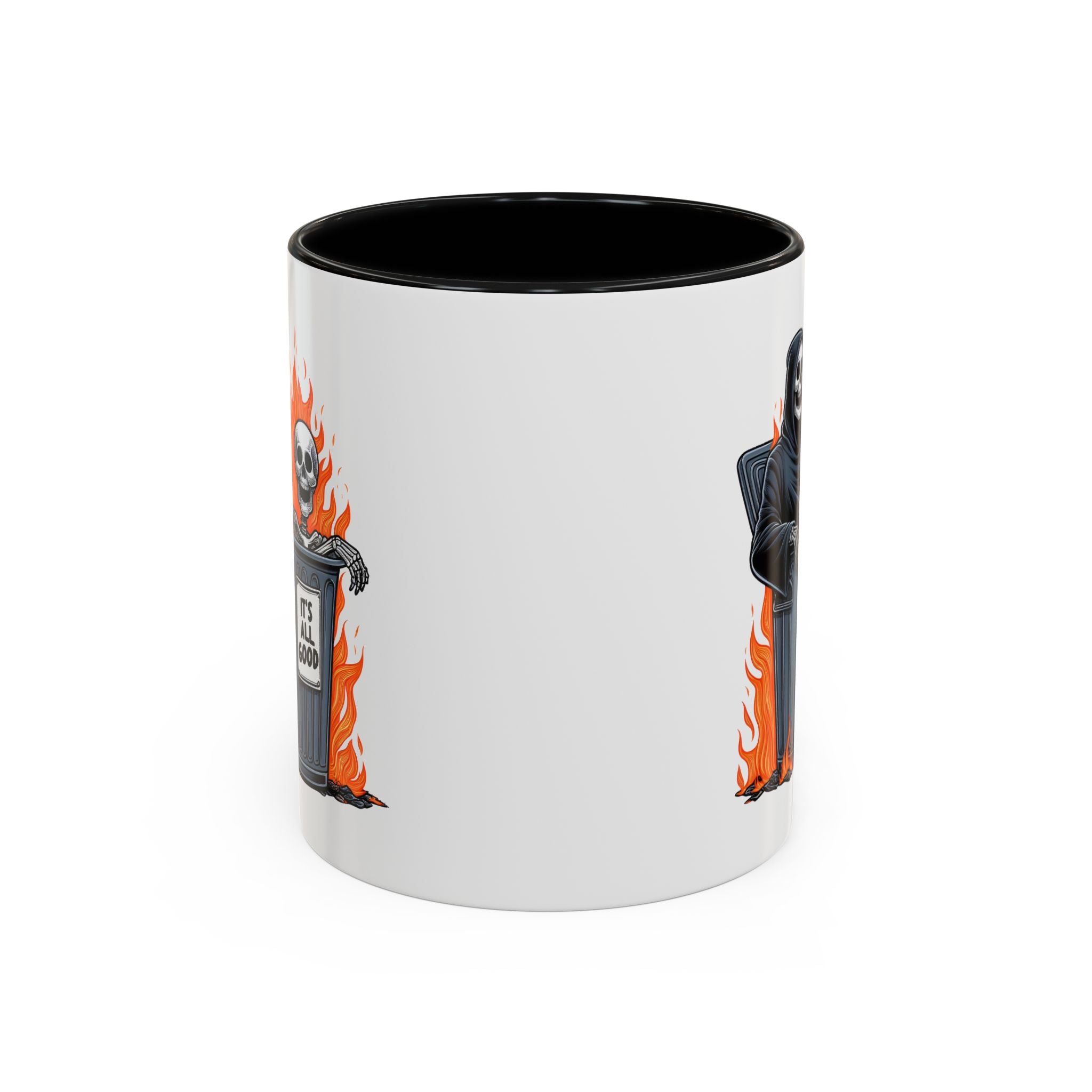 Funny Grim Reaper Coffee Mug - Perfect for Halloween, Gift for Friends, Quirky Kitchen Decor, Novelty Drinkware