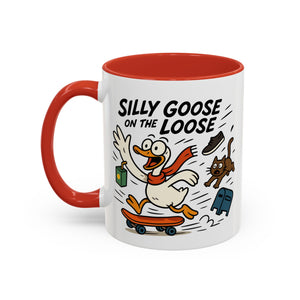 Silly Goose Coffee Mug - Fun Gift for Animal Lovers, Quirky Desk Decor, Inspirational Drinkware, Home & Office Tea Cups