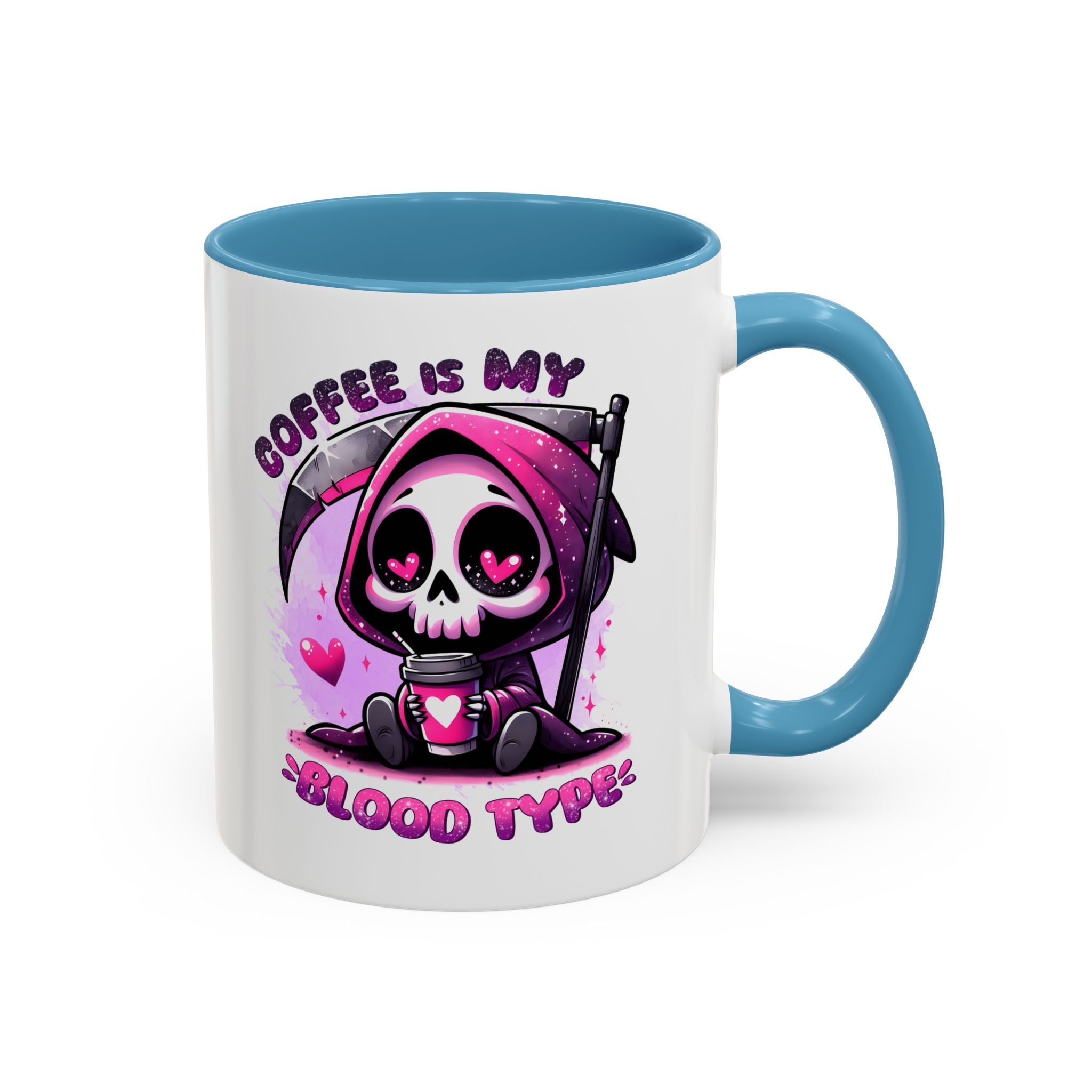 my blood type is coffee Accent Coffee Mug (11, 15oz) by abc school fundraiser