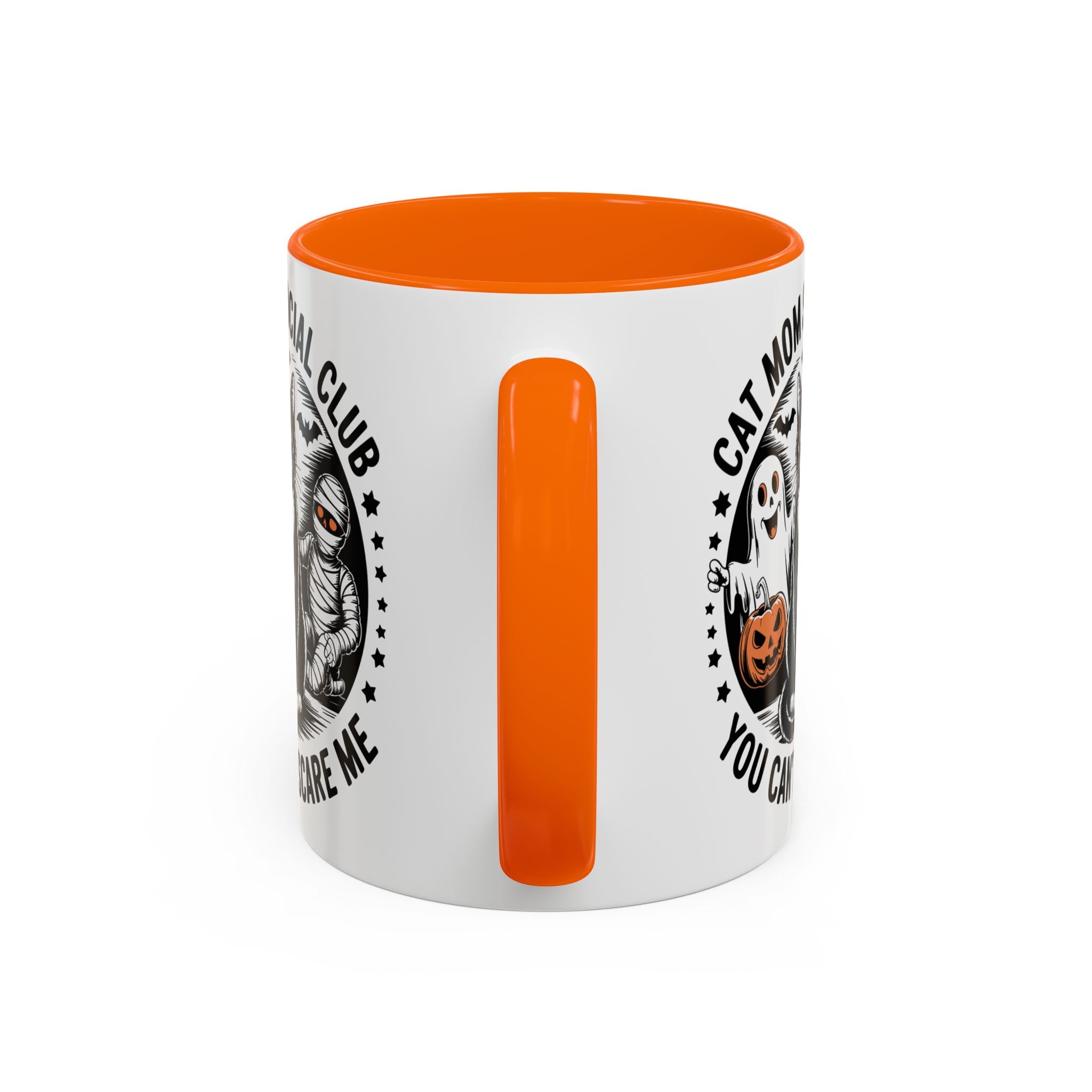 Halloween Cat Mom Coffee Mug - Spooky Social Club Design