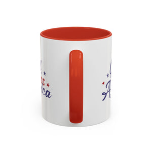 Patriotic Coffee Mug - God Bless America Design