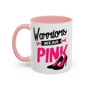 Breast Cancer Awareness Coffee Mug, Inspirational Gift, Warrior Mug, Pink Ribbon Awareness, Supportive Beverage Cup