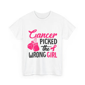Empowering Cancer Awareness Tee, Inspirational T-Shirt, Unisex Cotton Tee for Fighters, Gift for Cancer Survivors, Supportive Apparel