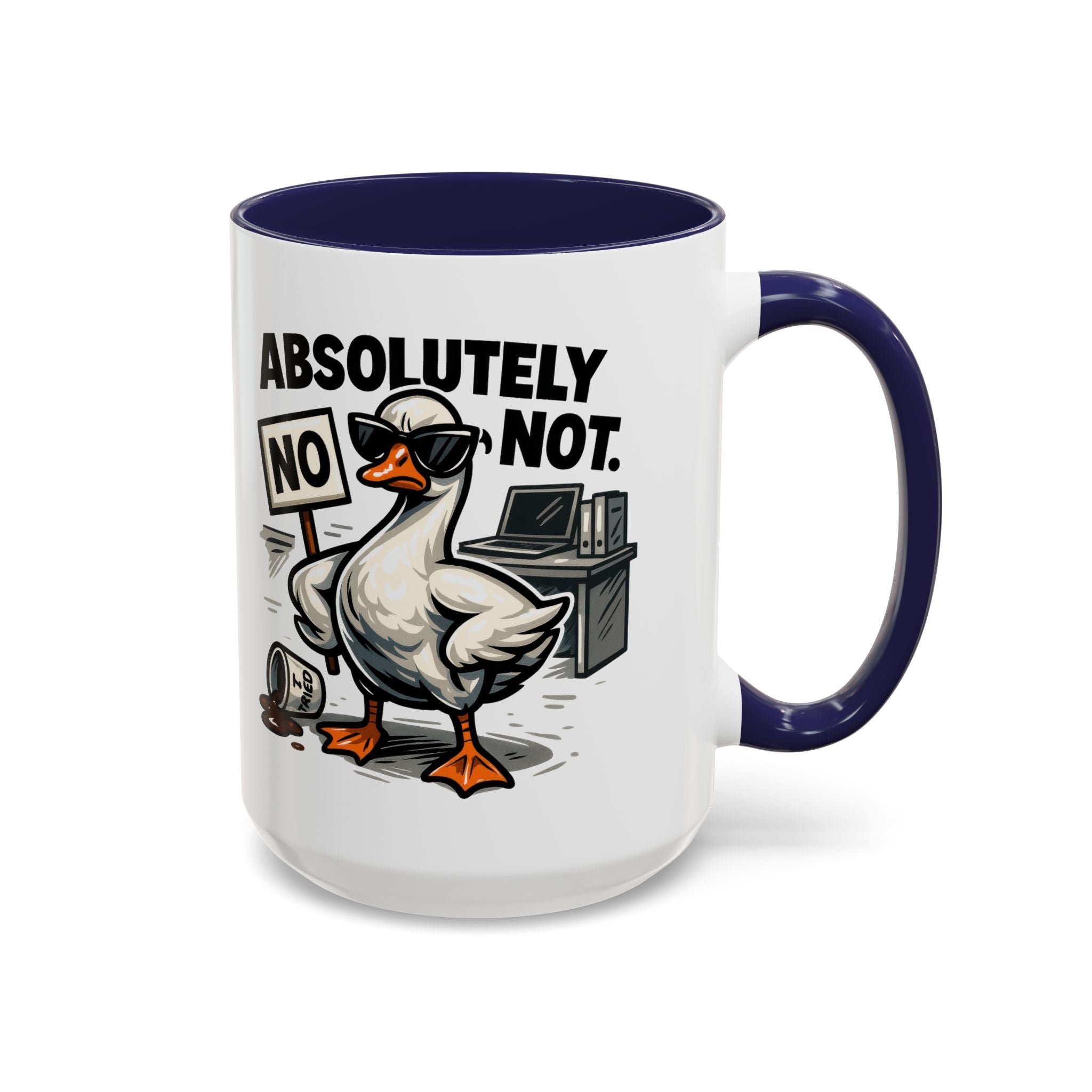 Sassy Coffee Mug, Humorous Gift for Geese Lovers, Fun Office Desk Decor, Funny Animal Cup, Quirky Kitchenware