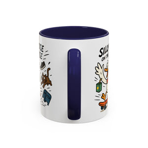 Silly Goose Coffee Mug - Fun Gift for Animal Lovers, Quirky Desk Decor, Inspirational Drinkware, Home & Office Tea Cups