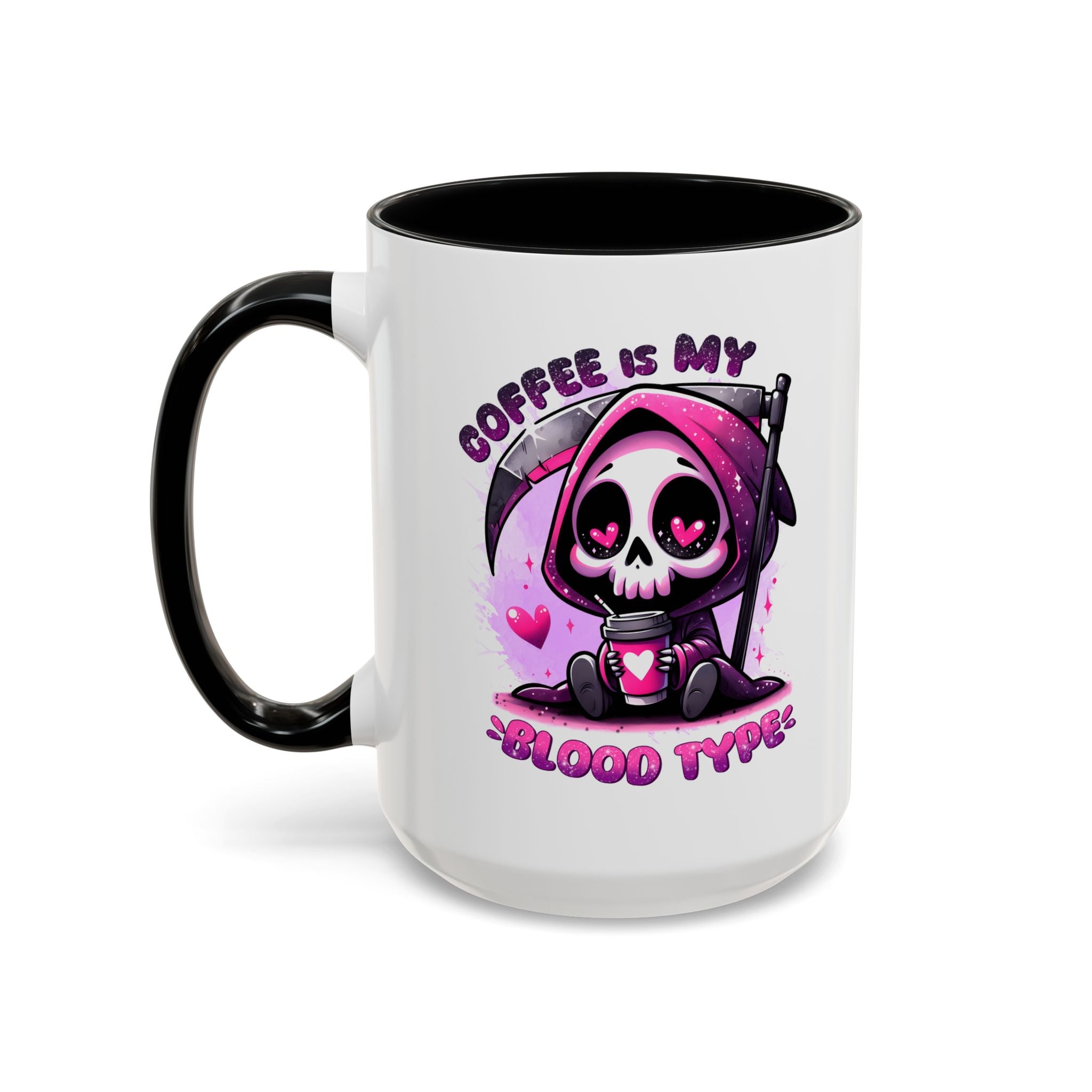 my blood type is coffee Accent Coffee Mug (11, 15oz) by abc school fundraiser