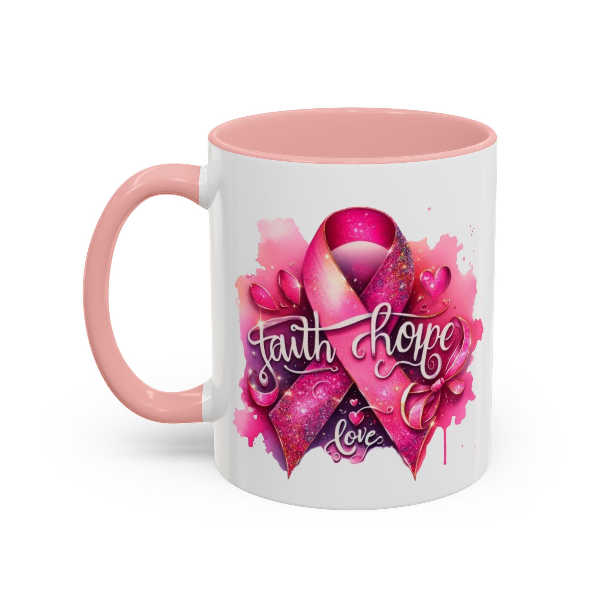 Cancer awareness Inspirational Hope & Faith and Love Coffee Mug
