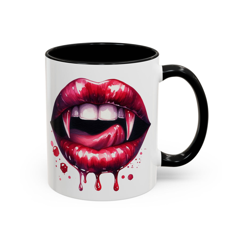 Gothic Vampire Teeth Coffee Mug – Perfect for Halloween, Spooky Occasions, Gift for Horror Lovers, Unique Accent Cup