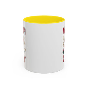 Warm & Cozy Holiday Accent Coffee Mug - Perfect for Winter Mornings, Christmas Gifts, Hot Beverage Lovers, Seasonal Decor, Cozy Vibes