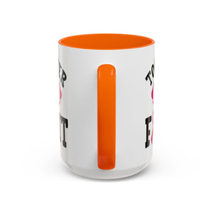 Together We Fight Pink Ribbon Coffee Mug, Support Breast Cancer Awareness, Gift for Survivors, Football Lovers, Empowerment