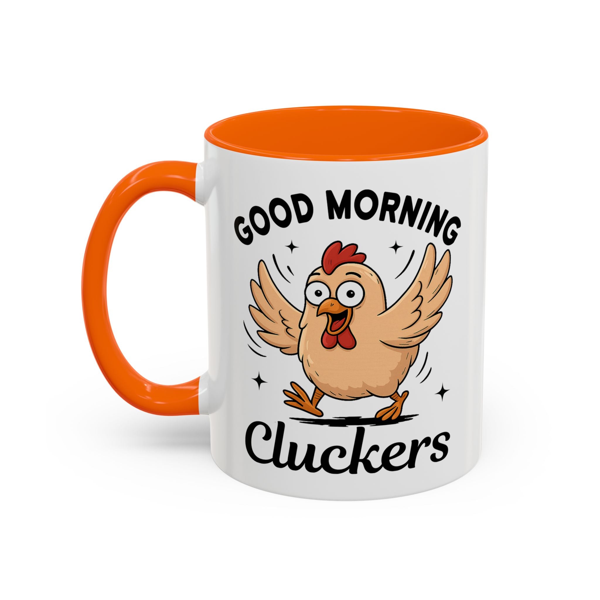 Good Morning Cluckers Coffee Mug — Funny Chicken Farmhouse Ceramic Mug (11/15oz) sarcasm