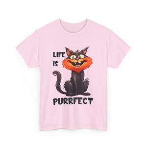 Purrfect Cat Tee, Cute Cat Lover Shirt, Fun Unisex Cotton Top, Gifts for Cat Owners, Funny Pet T-Shirt, Birthday Gift Idea