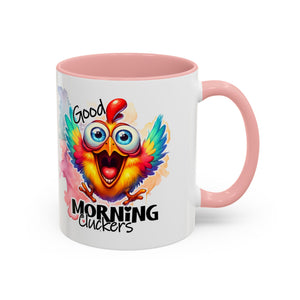 good Morning Mug with Cheerful Rooster Design - Perfect for Coffee Lovers, Gifting, Morning Routine, Kitchen Decor, Bird Enthusiasts