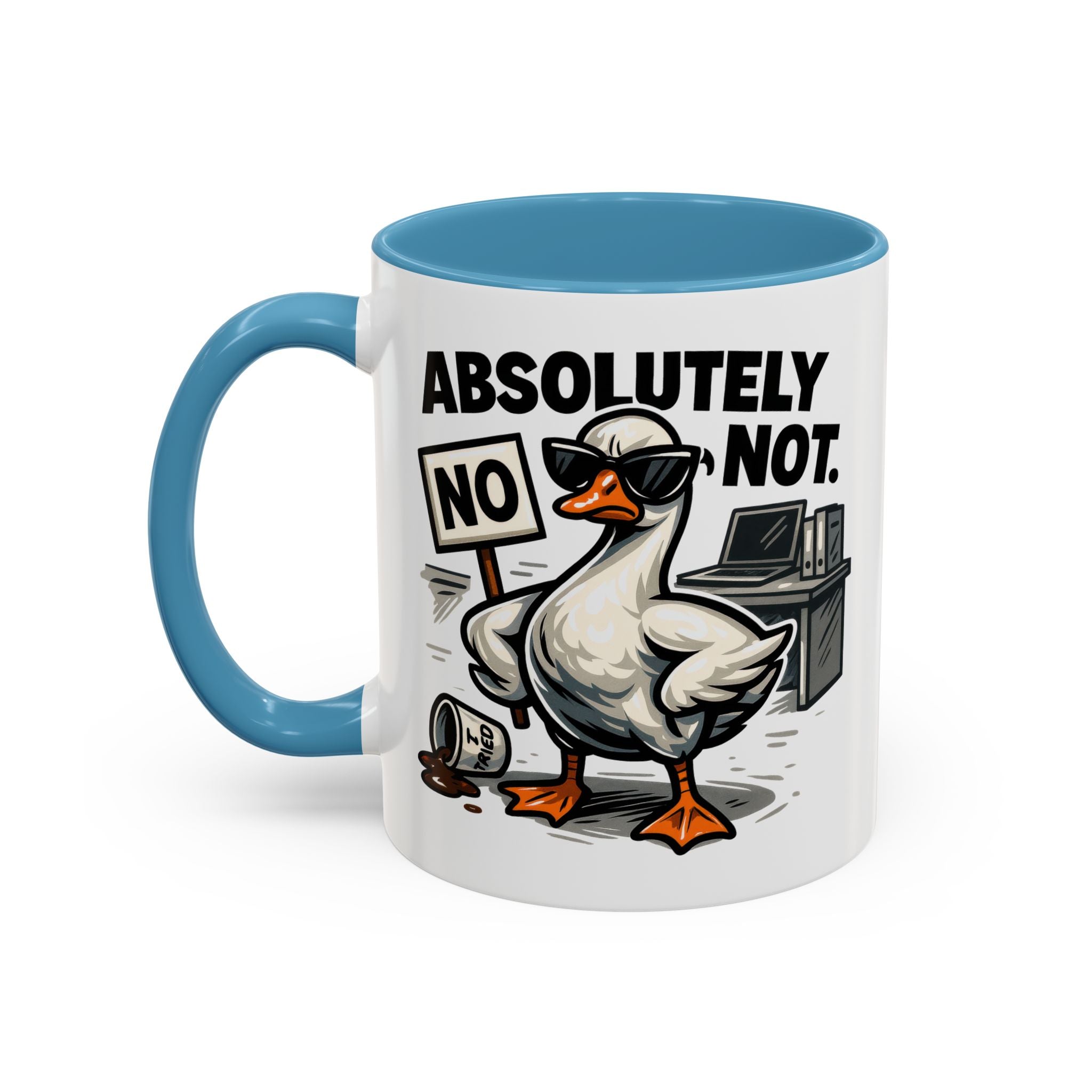 Sassy Coffee Mug, Humorous Gift for Geese Lovers, Fun Office Desk Decor, Funny Animal Cup, Quirky Kitchenware